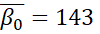 the mean of the beta-nought posterior predictive distribution is 143