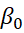 The image contains the symbol for the variable beta-naught