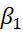 The image contains the symbol for the variable beta-one