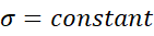 sigma is a constant